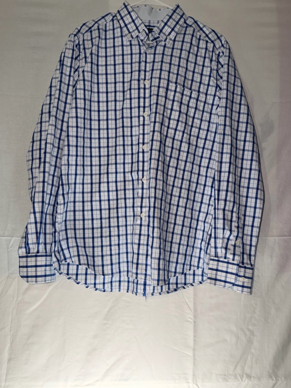 Men's White Dress Shirt with Blue Brand Year In Year Out